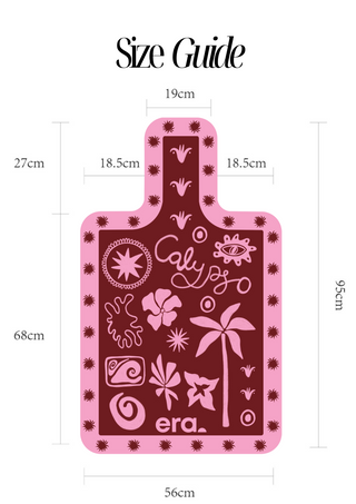 Reformer Mat Calypso Red and Pink