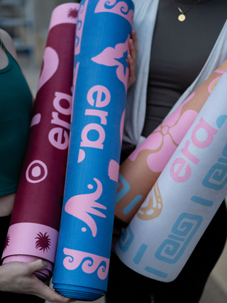 Calypso Yoga Mat Blue & Pink