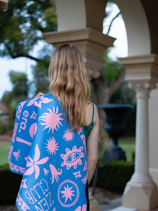 Reformer Mat Zen Club Blue and Pink