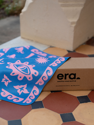 Reformer Mat Zen Club Blue and Pink