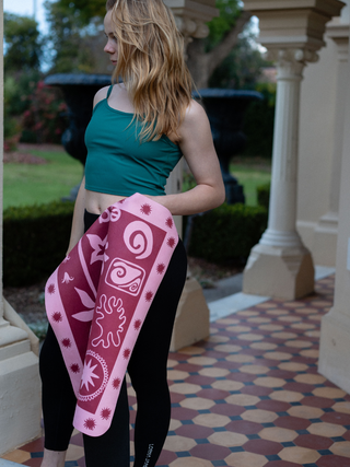 Reformer Mat Calypso Red and Pink