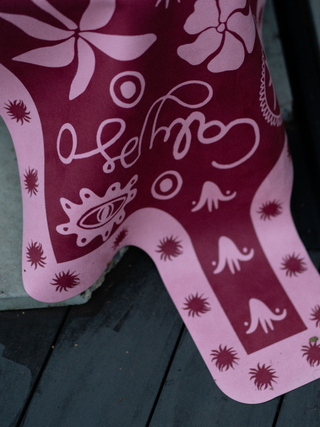 Reformer Mat Calypso Red and Pink