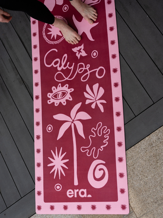 Calypso Zen Club Yoga Mat Pink & Red