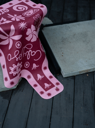 Reformer Mat Calypso Red and Pink