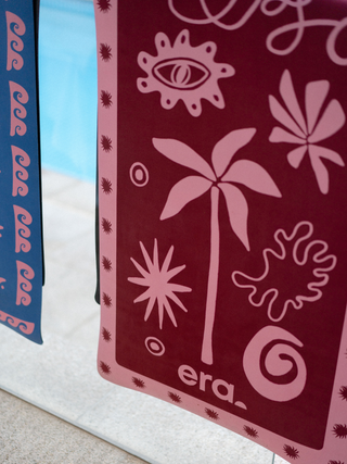 Calypso Zen Club Yoga Mat Pink & Red