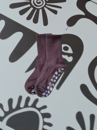 Grip Socks Pilates Chocolate Brown Alchemy