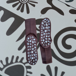 Grip Socks Pilates Chocolate Brown Alchemy