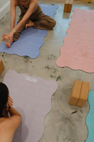 Wave Grip+ Peach Yoga & Pilates Mat - Emilia Rose Active