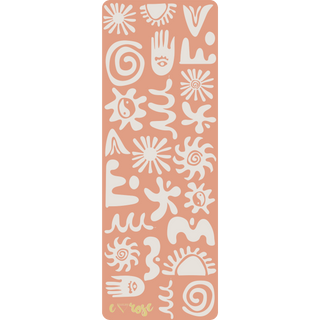 Peach Alchemy Super Grip Yoga Mat - Emilia Rose Art Eco Yoga Mats