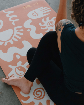 Peach Alchemy Super Grip Yoga Mat - Emilia Rose Art Eco Yoga Mats