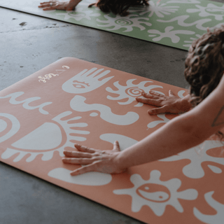 Peach Alchemy Super Grip Yoga Mat - Emilia Rose Art Eco Yoga Mats