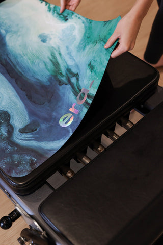 Reformer Mat Turquoise Clouds - Emilia Rose Active