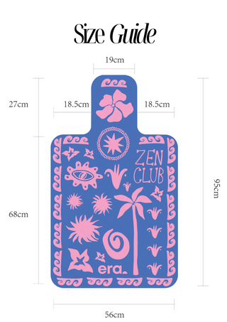 Reformer Mat Zen Club Blue and Pink