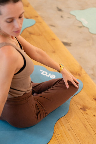 Sample Wave Grip+ Teal Yoga & Pilates Mat - Emilia Rose Active