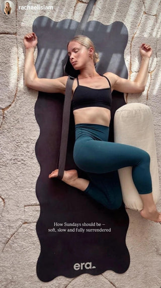 Wave Grip+ Black Yoga & Pilates Mat - Emilia Rose Active