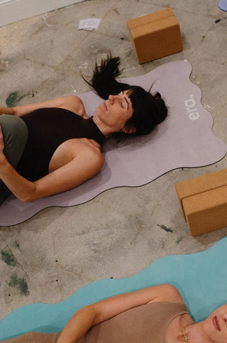 Wave Grip+ Mauve Yoga & Pilates Mat - Emilia Rose Active