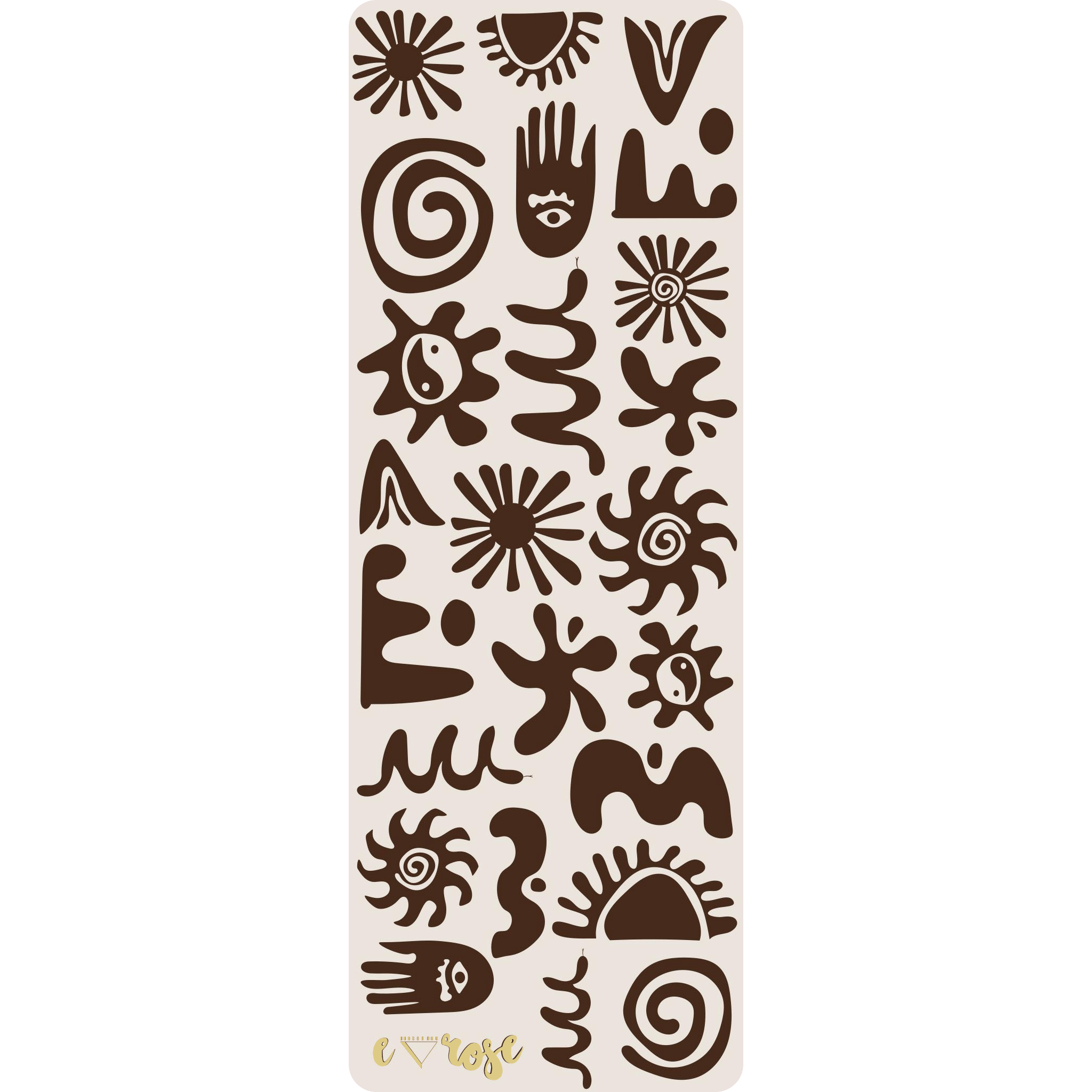 Chocolate Alchemy Super Grip Yoga Mat - Emilia Rose Art Eco Yoga Mats