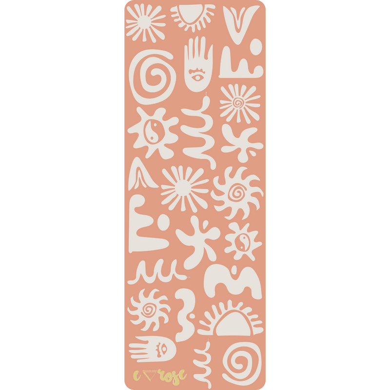 Peach Alchemy Super Grip Yoga Mat - Emilia Rose Art Eco Yoga Mats