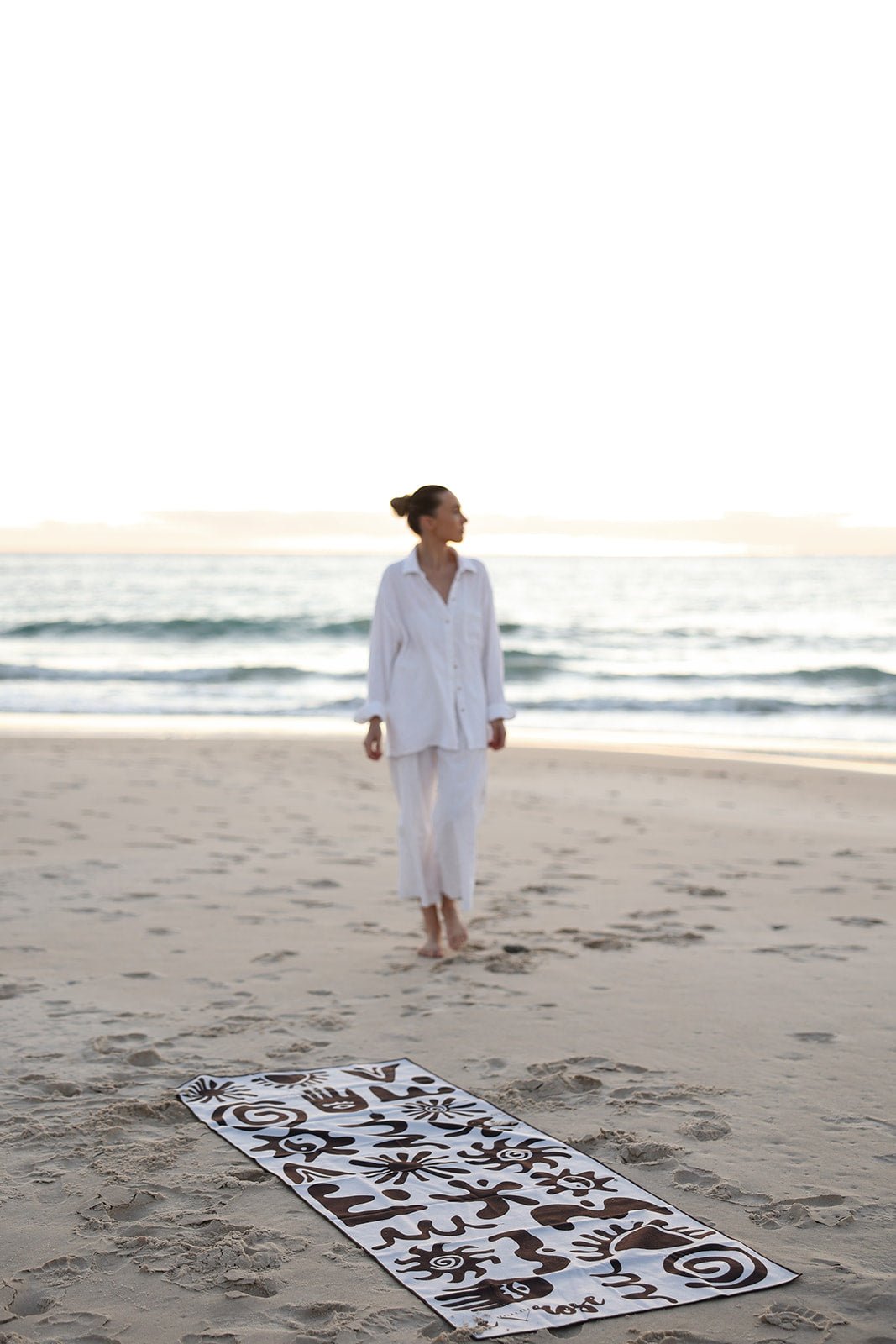 Sample Beach & Yoga Towel Chocolate - Emilia Rose Active