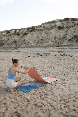 Sample Beach & Yoga Towel Peach - Emilia Rose Active