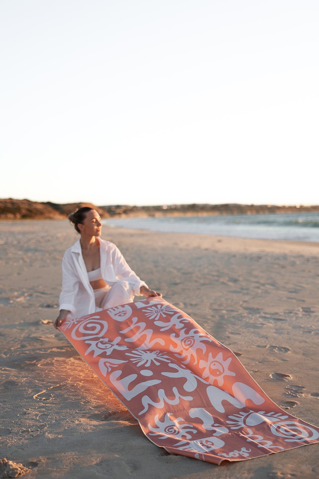 Sample Beach & Yoga Towel Peach - Emilia Rose Active