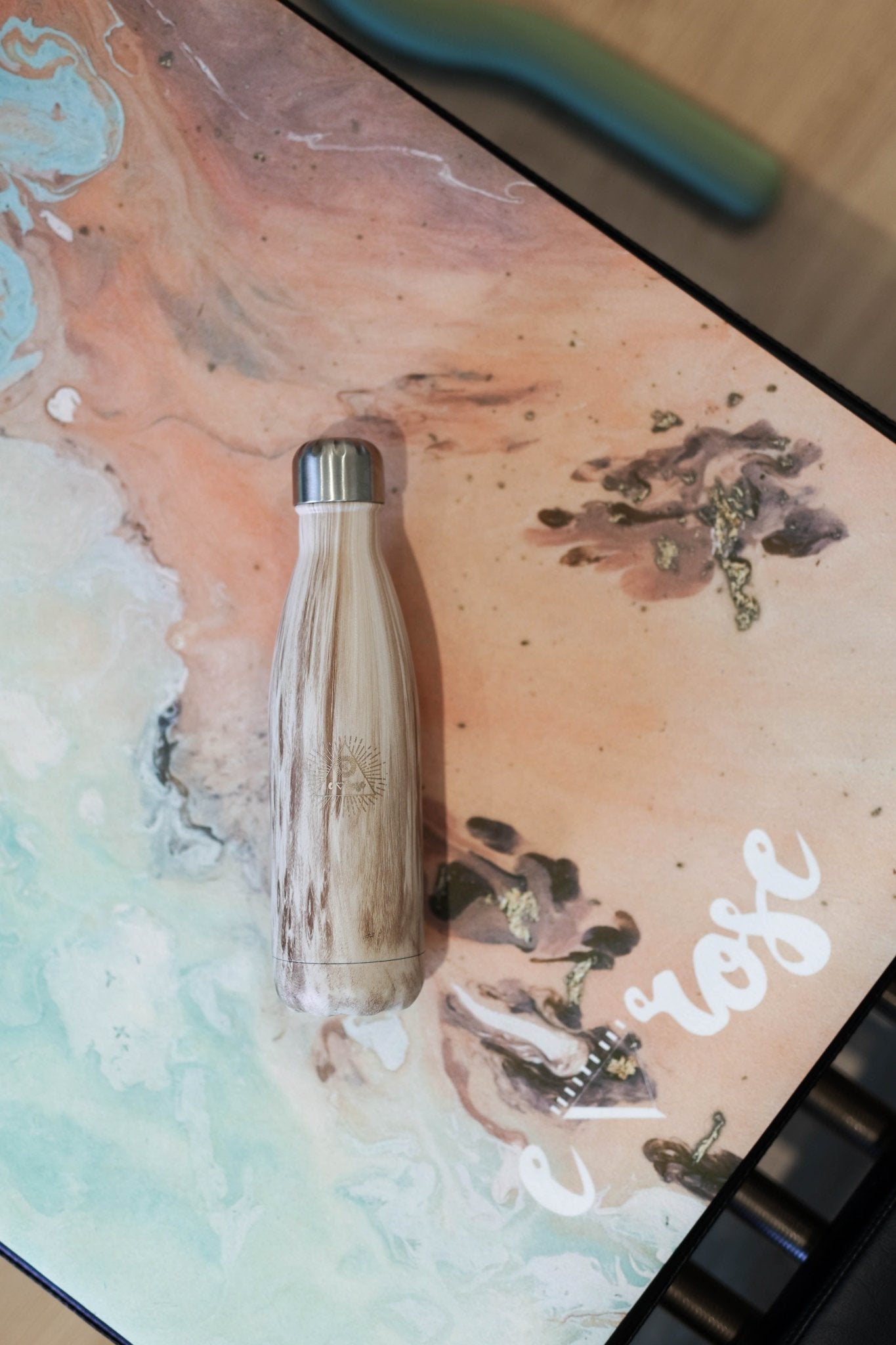 Stainless Steel Water Bottle 500mls - Emilia Rose Art Eco Yoga Mats