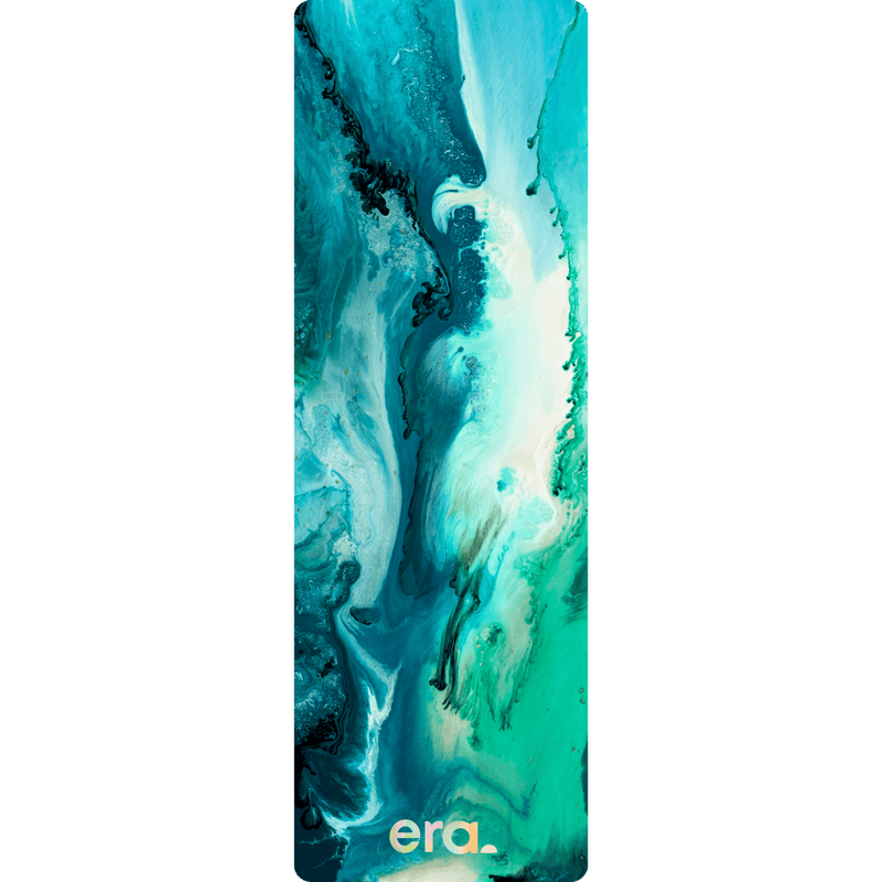 Turquoise Clouds Grip+ Yoga & Pilates Mat - Emilia Rose Active